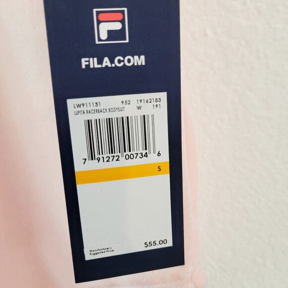 FILA Pink Lupita Racerback Bodysuit Size Small NWT | Streetwear Athleisure Sport - Picture 4 of 8